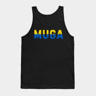 MUGA Make Ukraine Great Again Ukraine Flag Vintage Tank Top